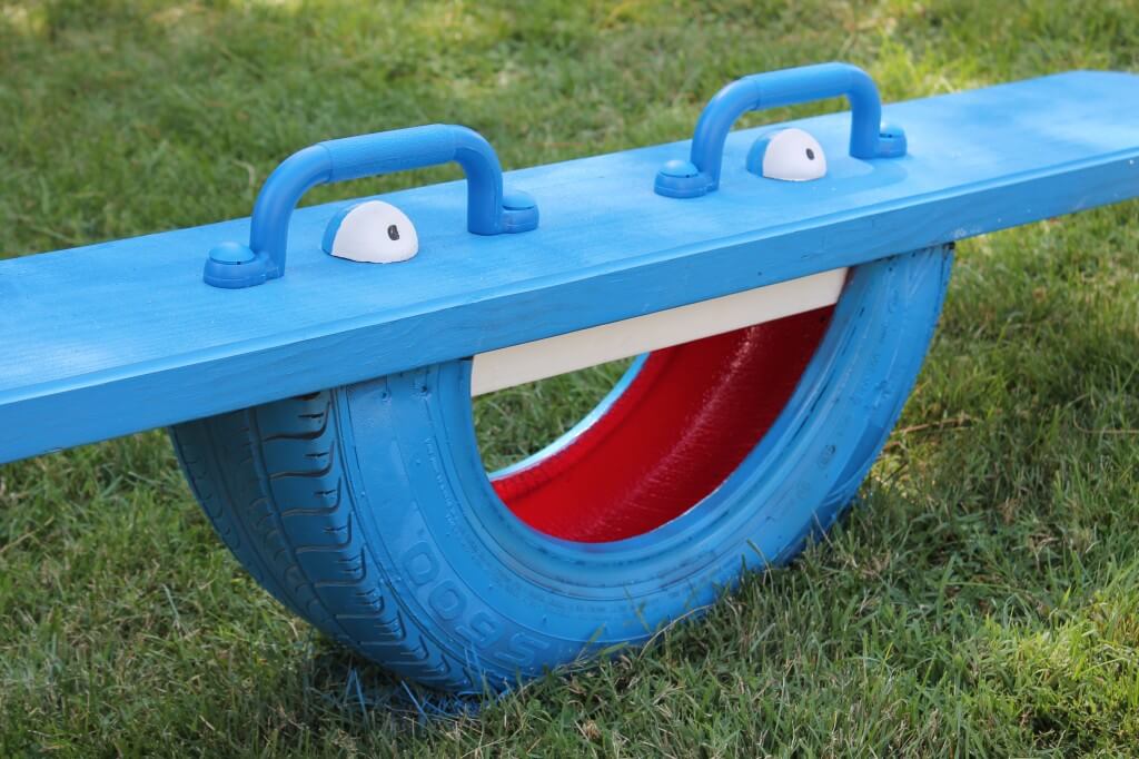 Colorful DIY Tee Totter for Kids