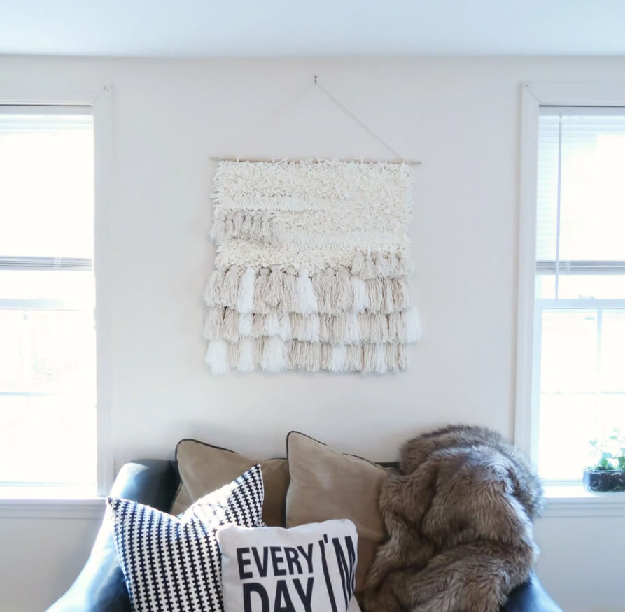Pull-Through and Woven Tassel Yarn Hanging