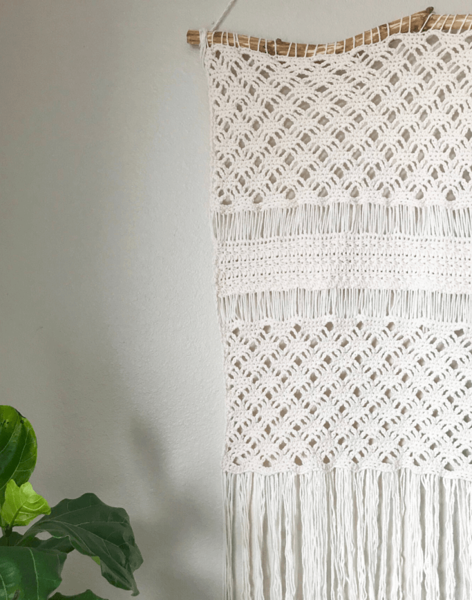 Drop Stitch Design Crafty Crochet Wall Hanging