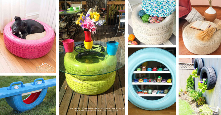 Featured image for 15 Creative DIY Ways You can Incorporate Old Tires into Your Home Decor