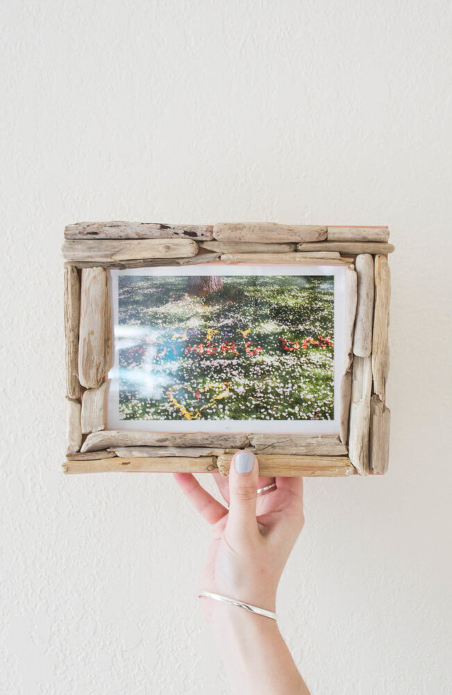 Alluring Coral Reef in Wooden Frame