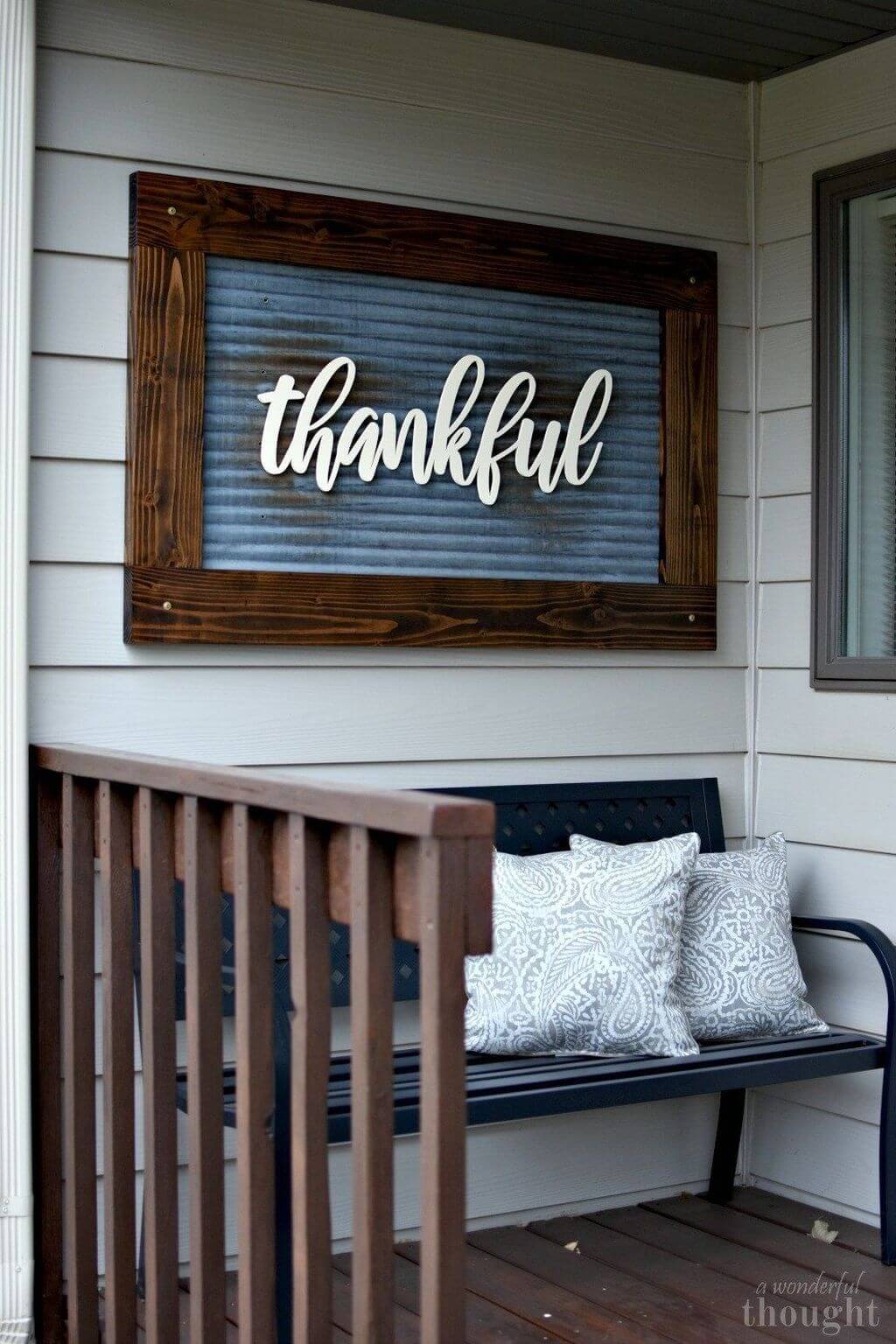 Exquisite Thankful Quote DIY Sign