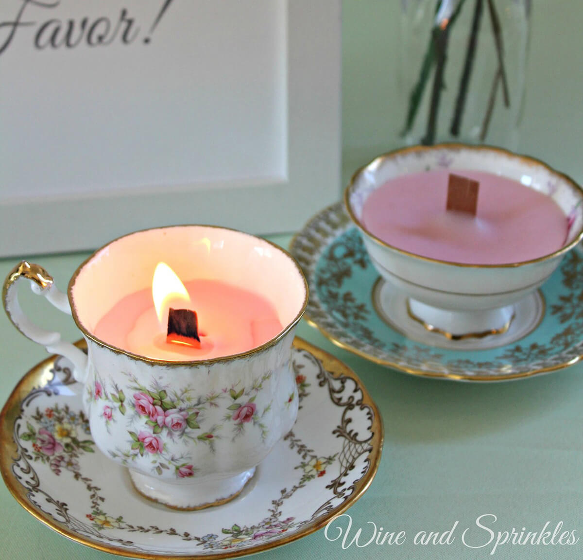 Do it yourself, Wood Wick Teacup Candles