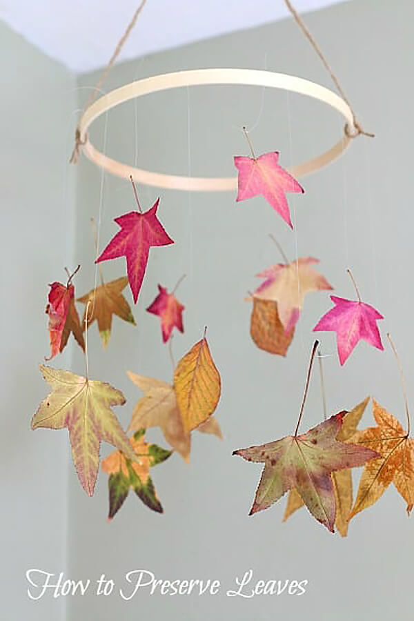 Creating a Falling Leaves Chandelier