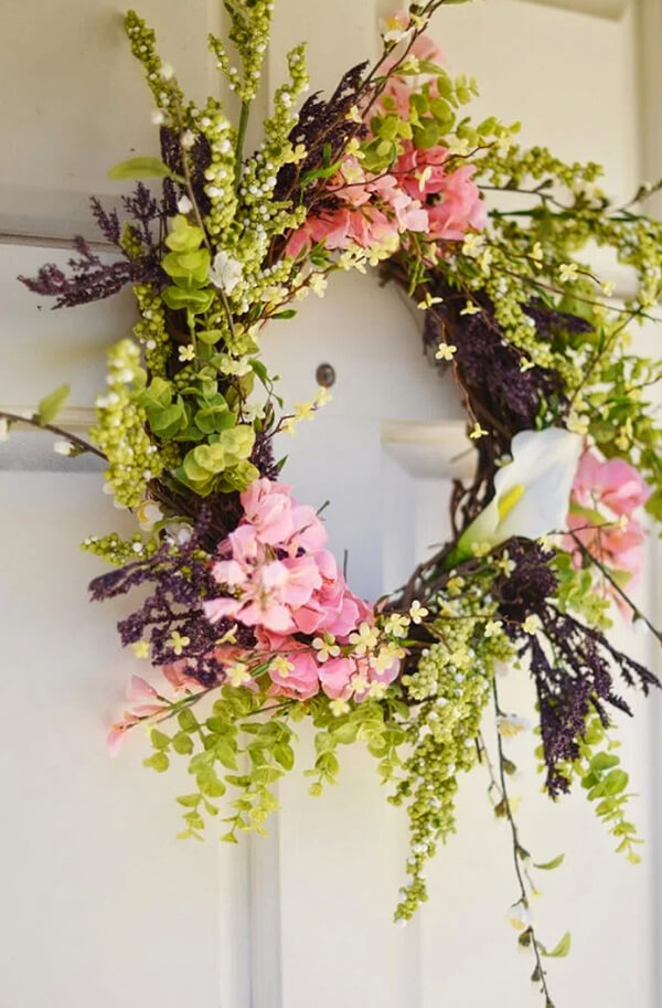 Eucalyptus and Greenery Grapevine Wreath