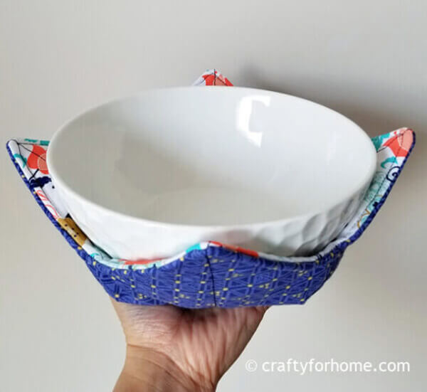 Homemade Zero Waste Sewing Pattern Creates Bowl Cozies