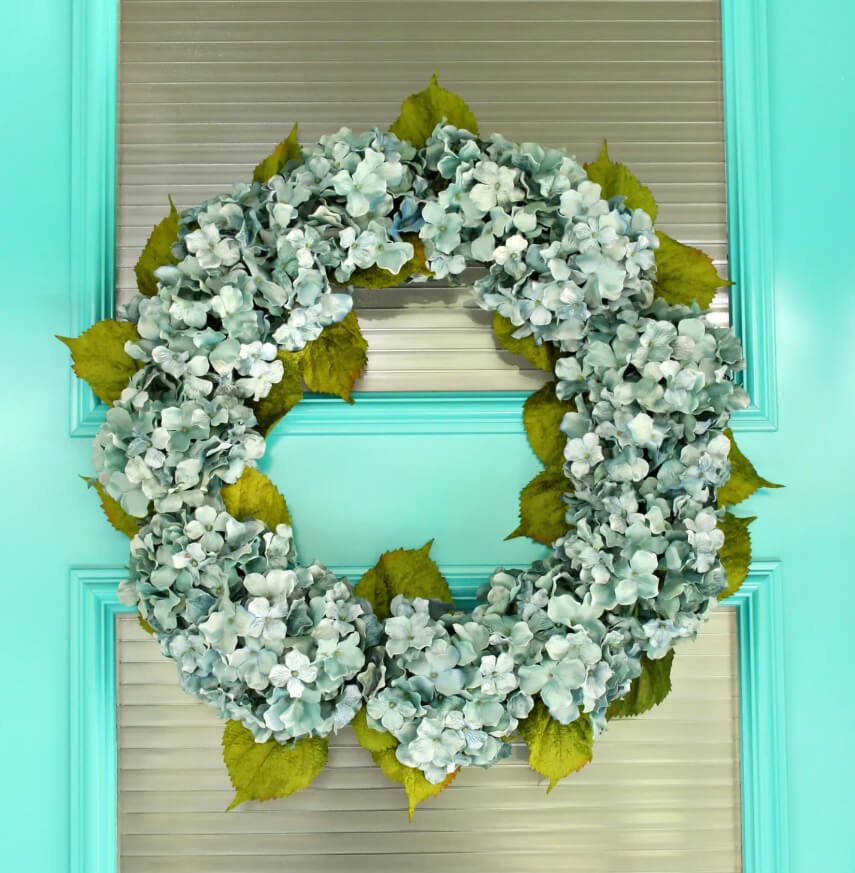 Stunning Summer Theme Hydrangea Wreath