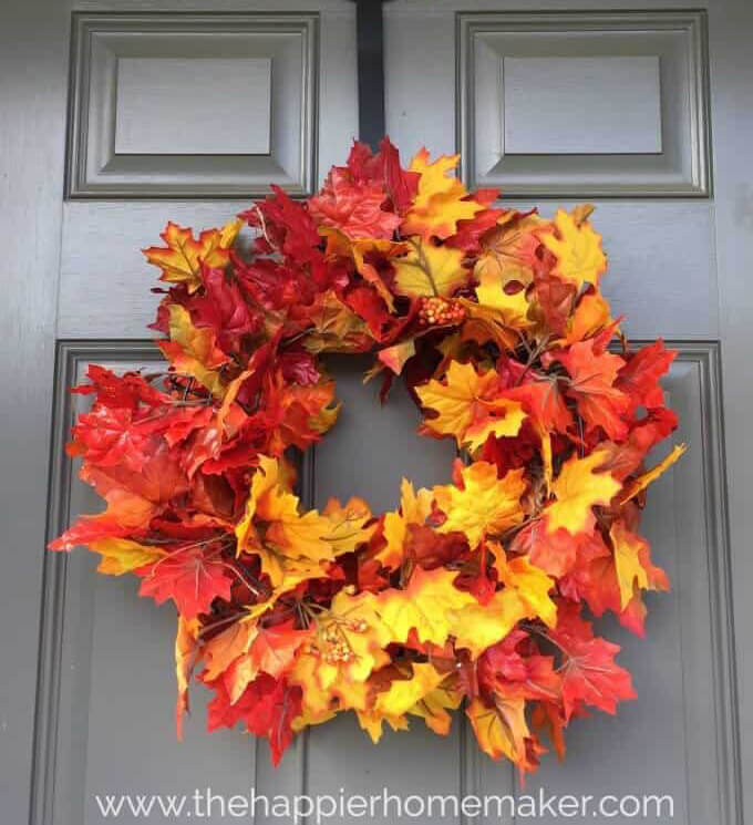 Easy to Make Autumn Leaf Wreath