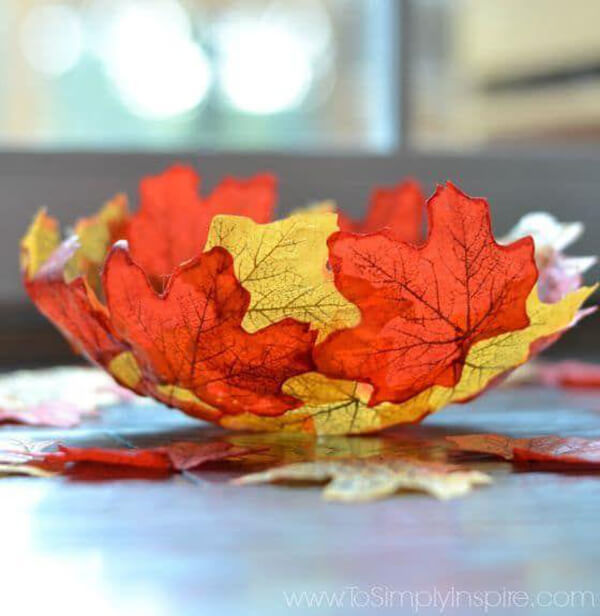 Easy to Make DIY Fall Leaf Bowl