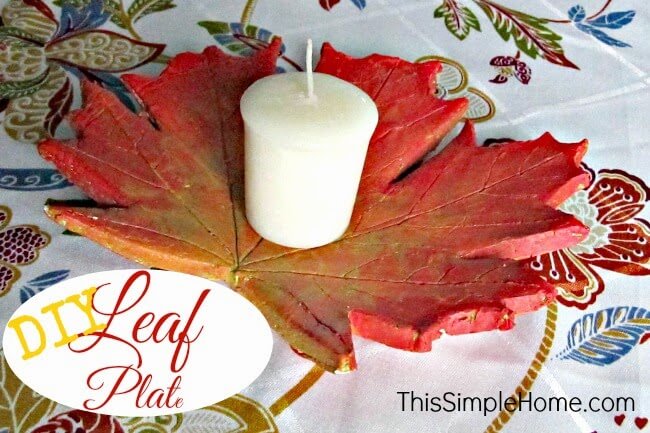 Making a Clay DIY Leaf Plate