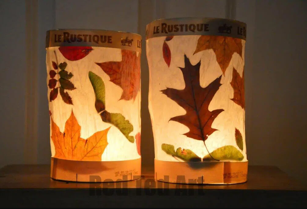 Easy to Make DIY Leaf Lanterns