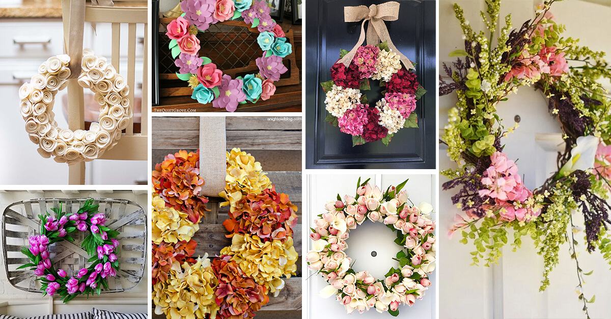 Featured image for “23 Cute DIY Floral Wreath Ideas to Bring in the Season”
