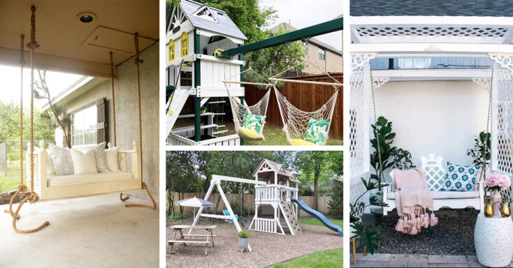 Featured image for 14 DIY Swing Set Ideas that will Keep the Whole Family Entertained