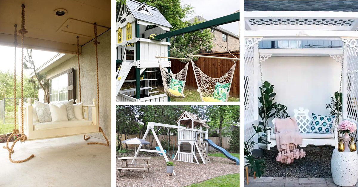 Featured image for “14 DIY Swing Set Ideas that will Keep the Whole Family Entertained”