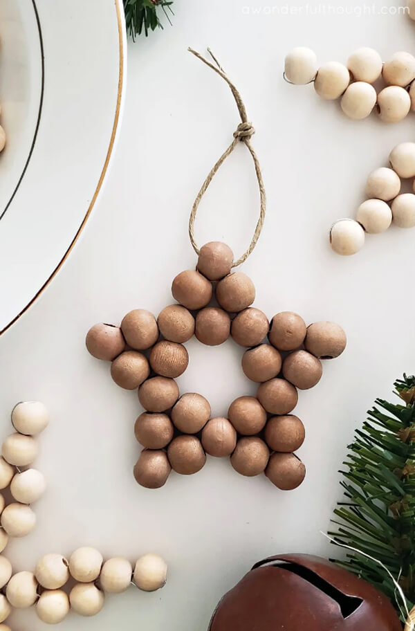 DIY Wood Bead Ornaments