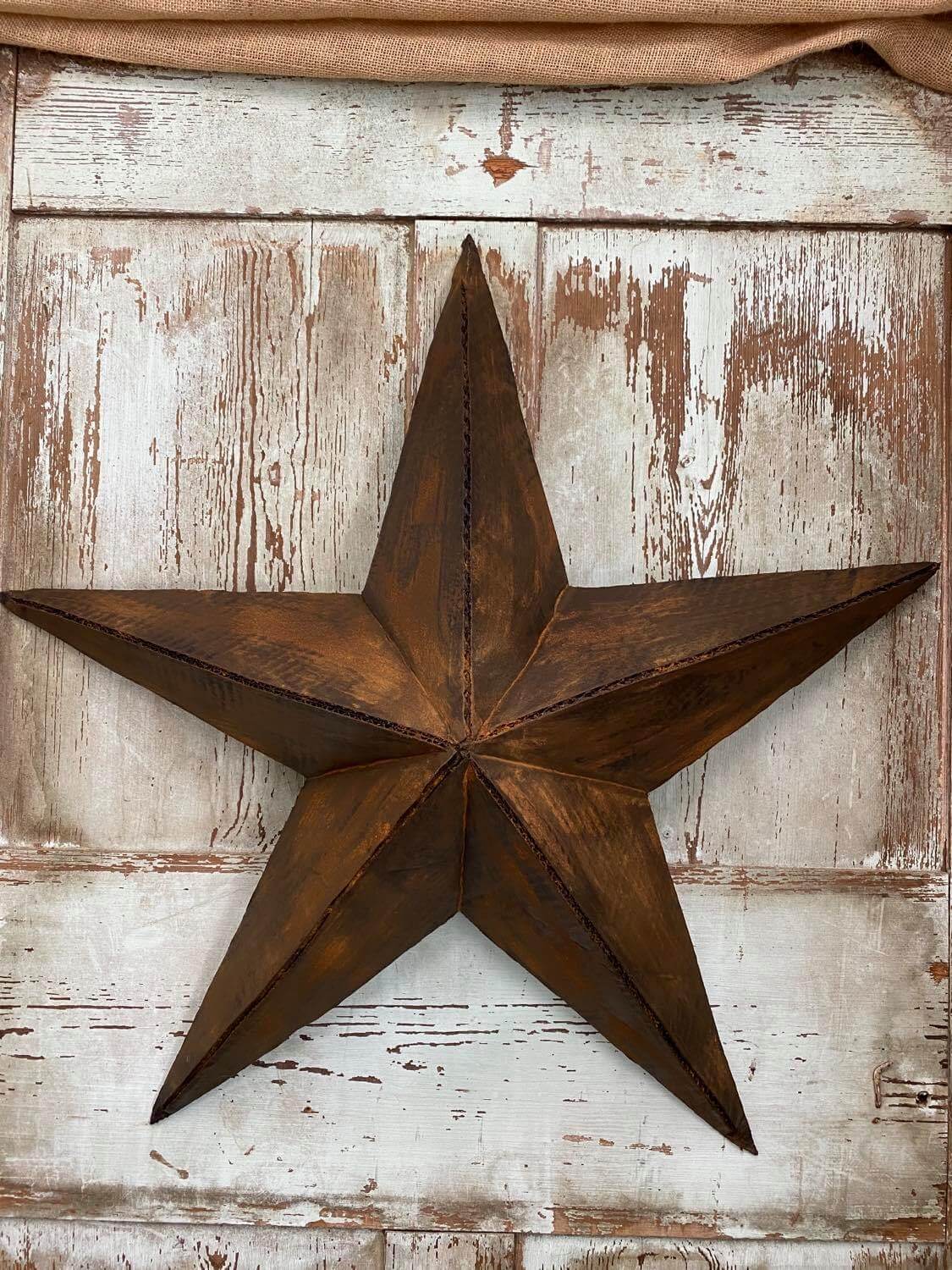 DIY Cardboard Barn Star