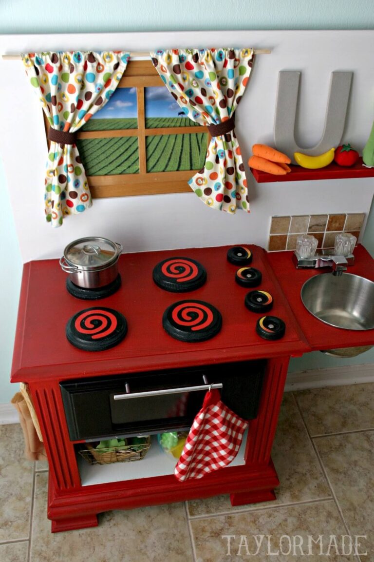 17 Creative DIY Play Kitchen Ideas for Endless Fun