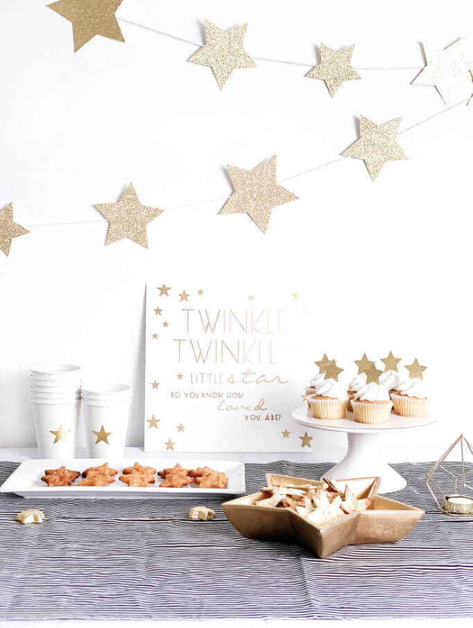 Twinkle, twinkle, glitter stars