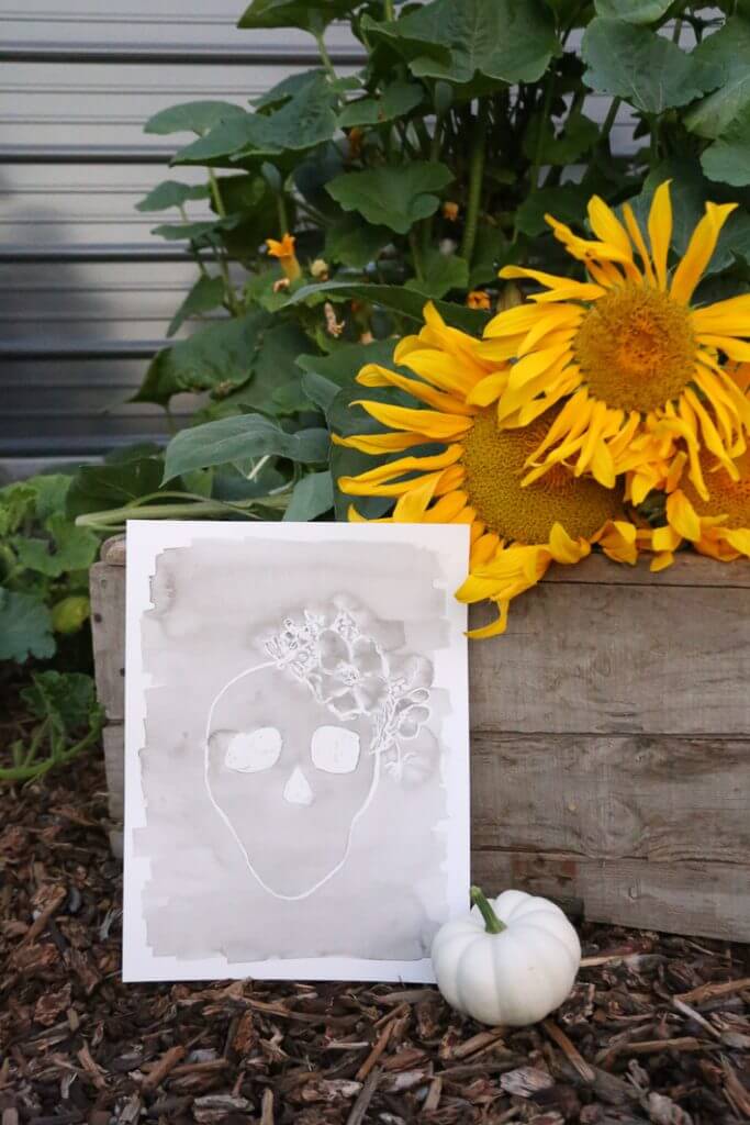 Charming Watercolor Skull Painting Project