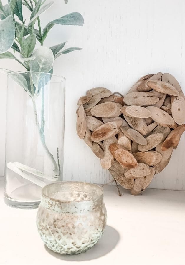 Cool Driftwood Heart Art Design