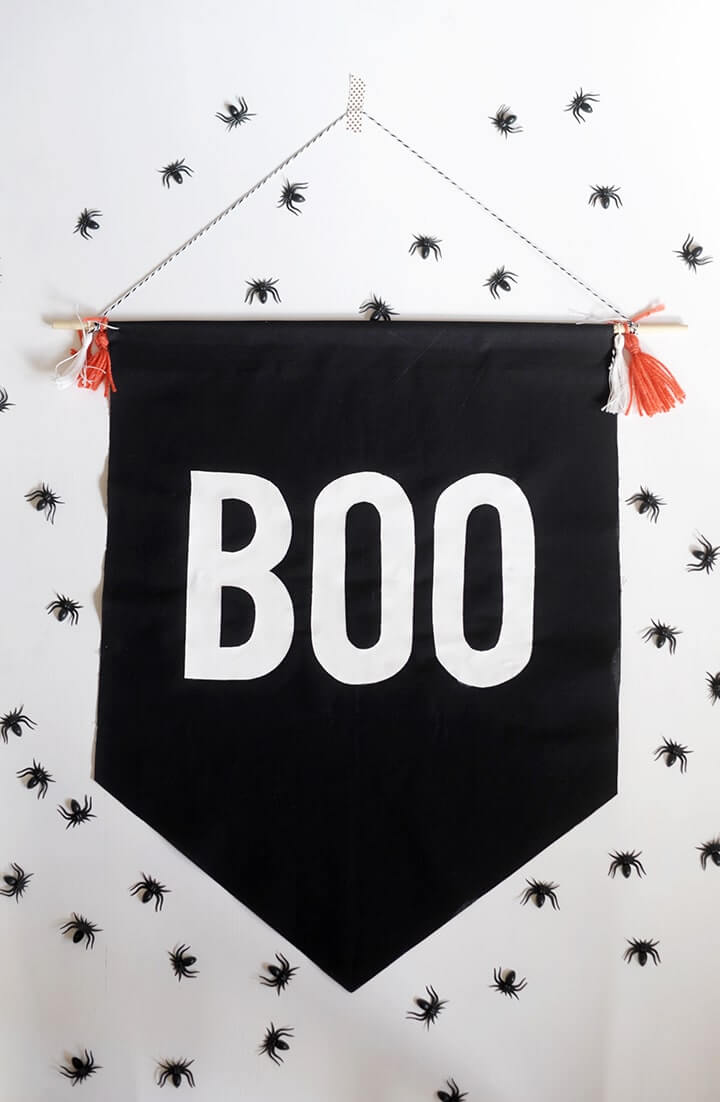Easy DIY Halloween Craft Ideas: No-Sew Banner