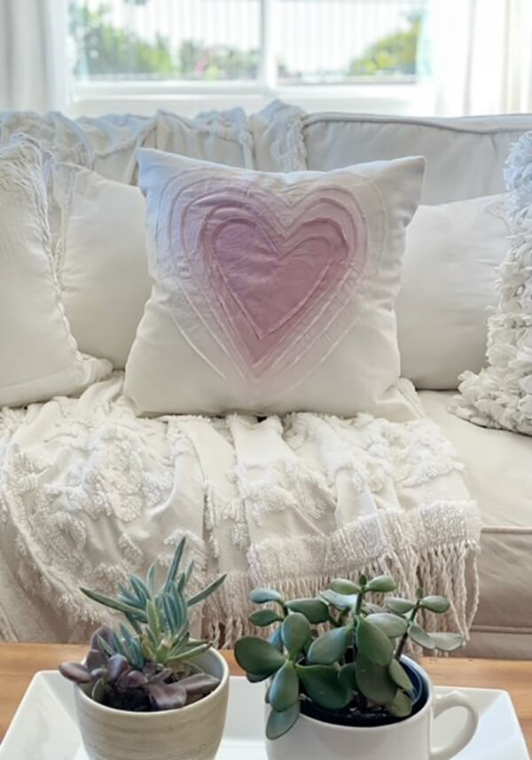DIY Cute Heart Pillow Design