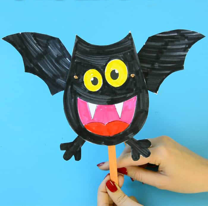 Happy Movable Paper Bat Doll