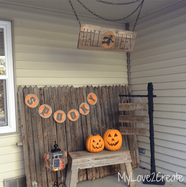 Rustic Themed Halloween Painted Signs