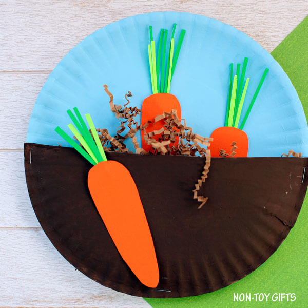 Easy Fun-Filled Springtime Garden Paper Plate Project