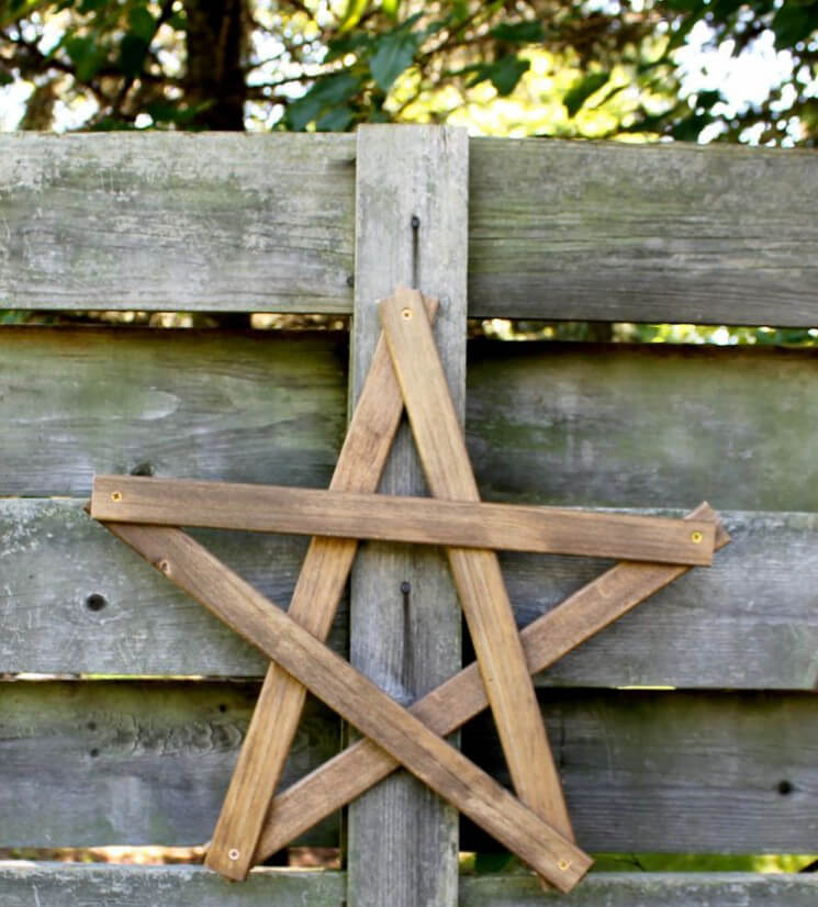 Primitive Wooden Star