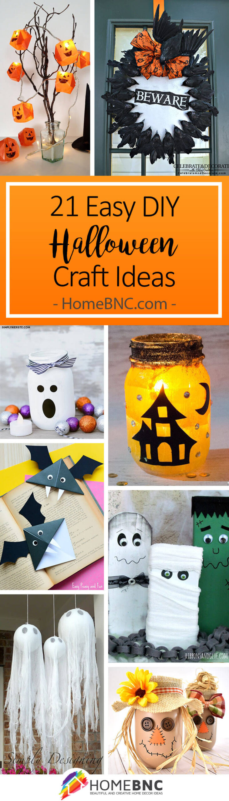 22+ Kids Halloween Crafts From Recycled Materials - diy Thought