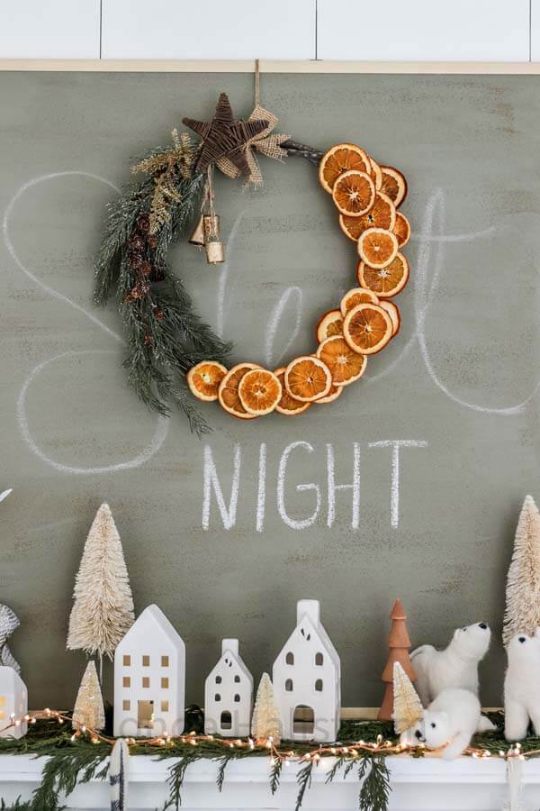 Fun Dried Orange Moon Wreath Design