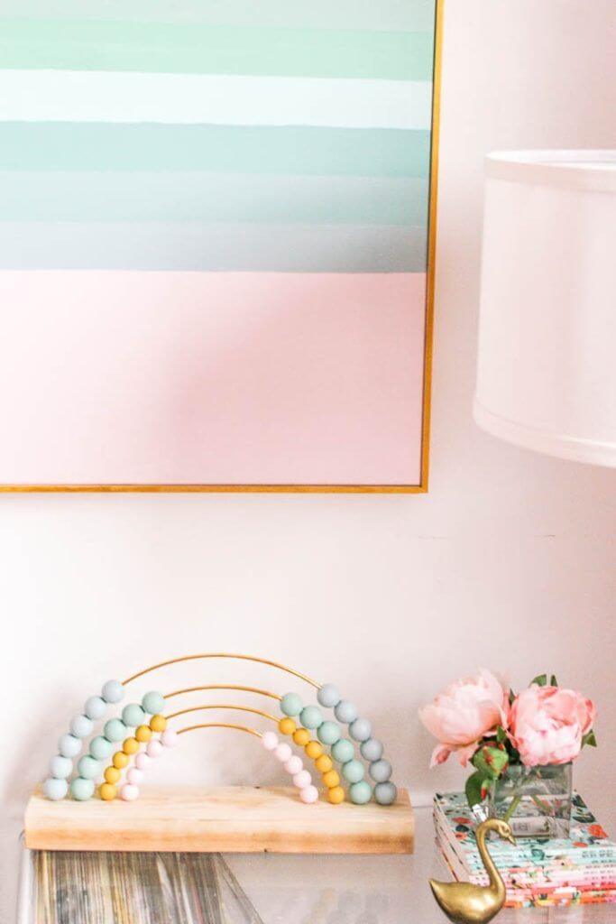 Cool DIY Painted Rainbow Abacus