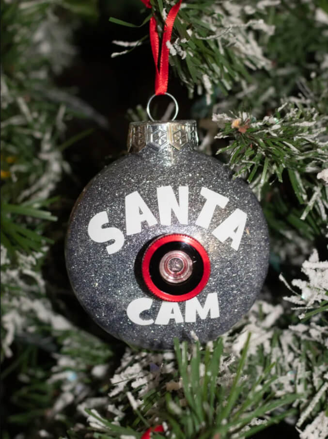 Charming Santa Cam Ornament Design