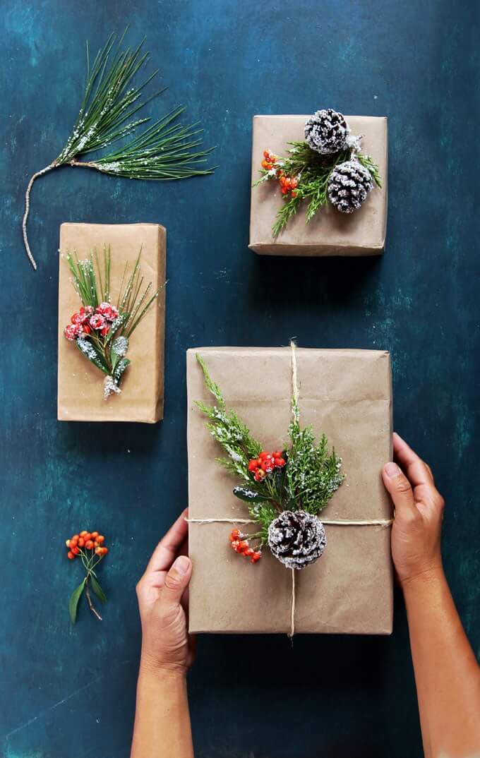 Natural Elements Gift Wrapping Decorations