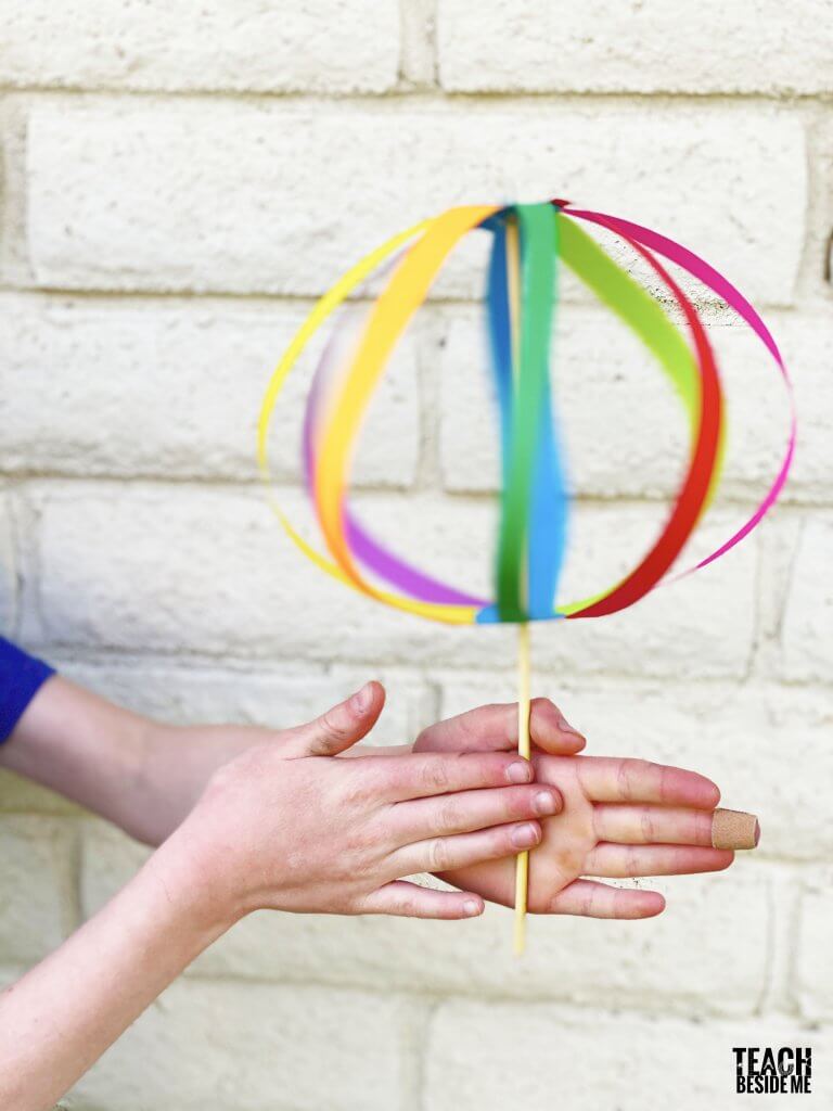 Playful Rainbow Spinner Toy Decoration