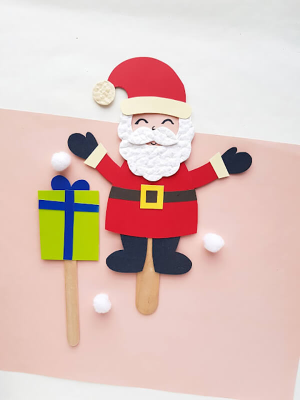 Sweet Santa Papercraft Puppet Design