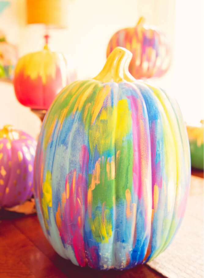 Artistic and Trendy Painted Pumpkins