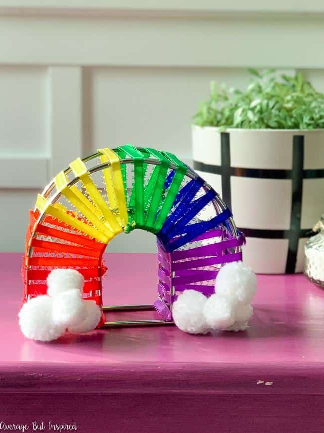 Upcycled Napkin Holder Rainbow Décor