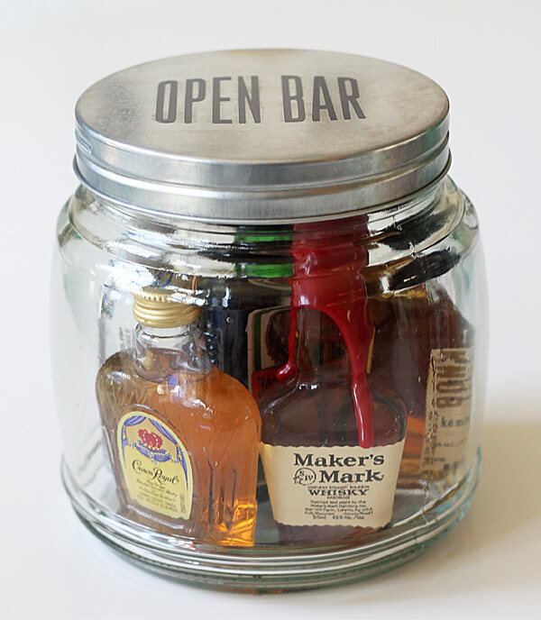 Mini Bar Mason Jar Gift