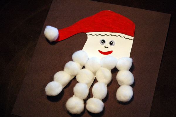 Happy Paper Santa Ornament Design