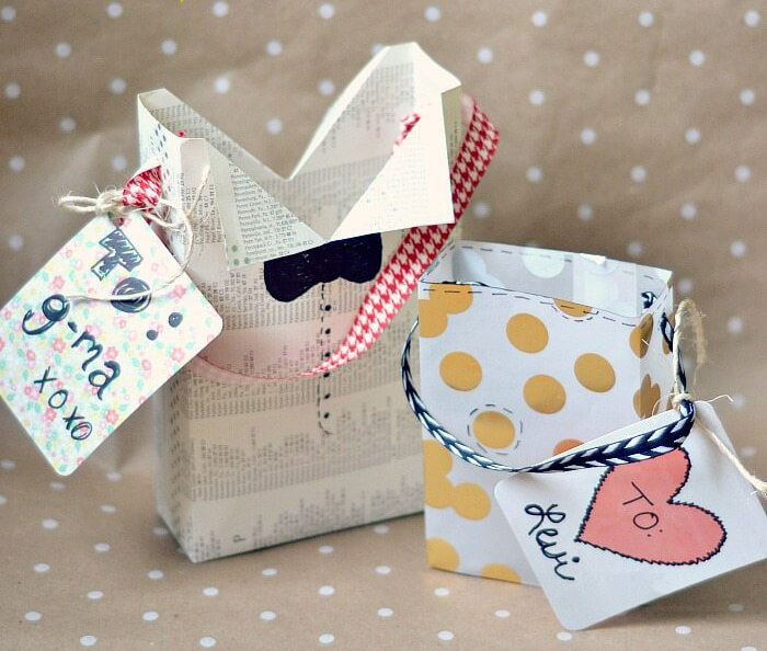 Simple Homemade Gift Wrap Idea