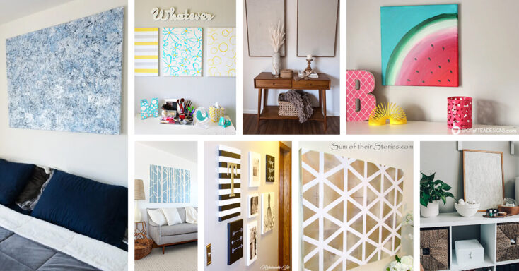 Featured image for 21 Ways to Personalize Your Home with these DIY Canvas Art Ideas