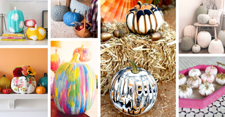 Featured image for 20 Cute DIY Painted Pumpkin Ideas to Create Distinctive Decor for Fall