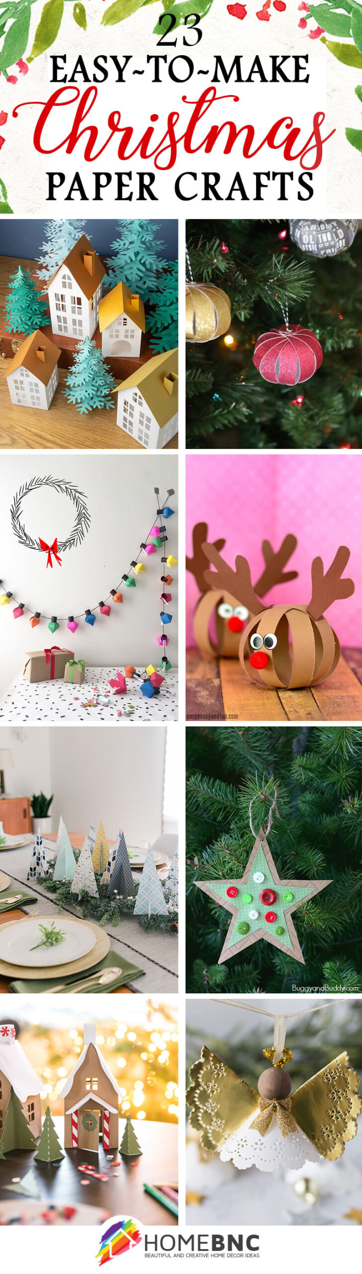 DIY Paper Christmas Decorations