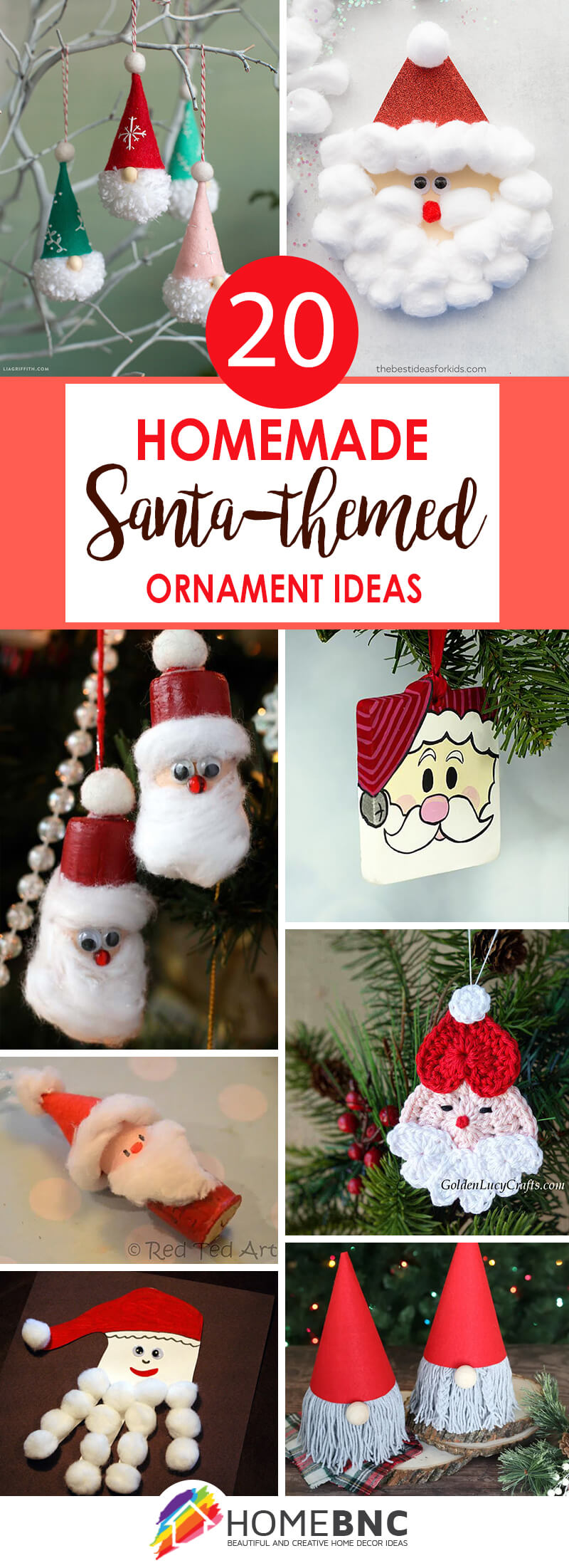 DIY Santa Ornaments