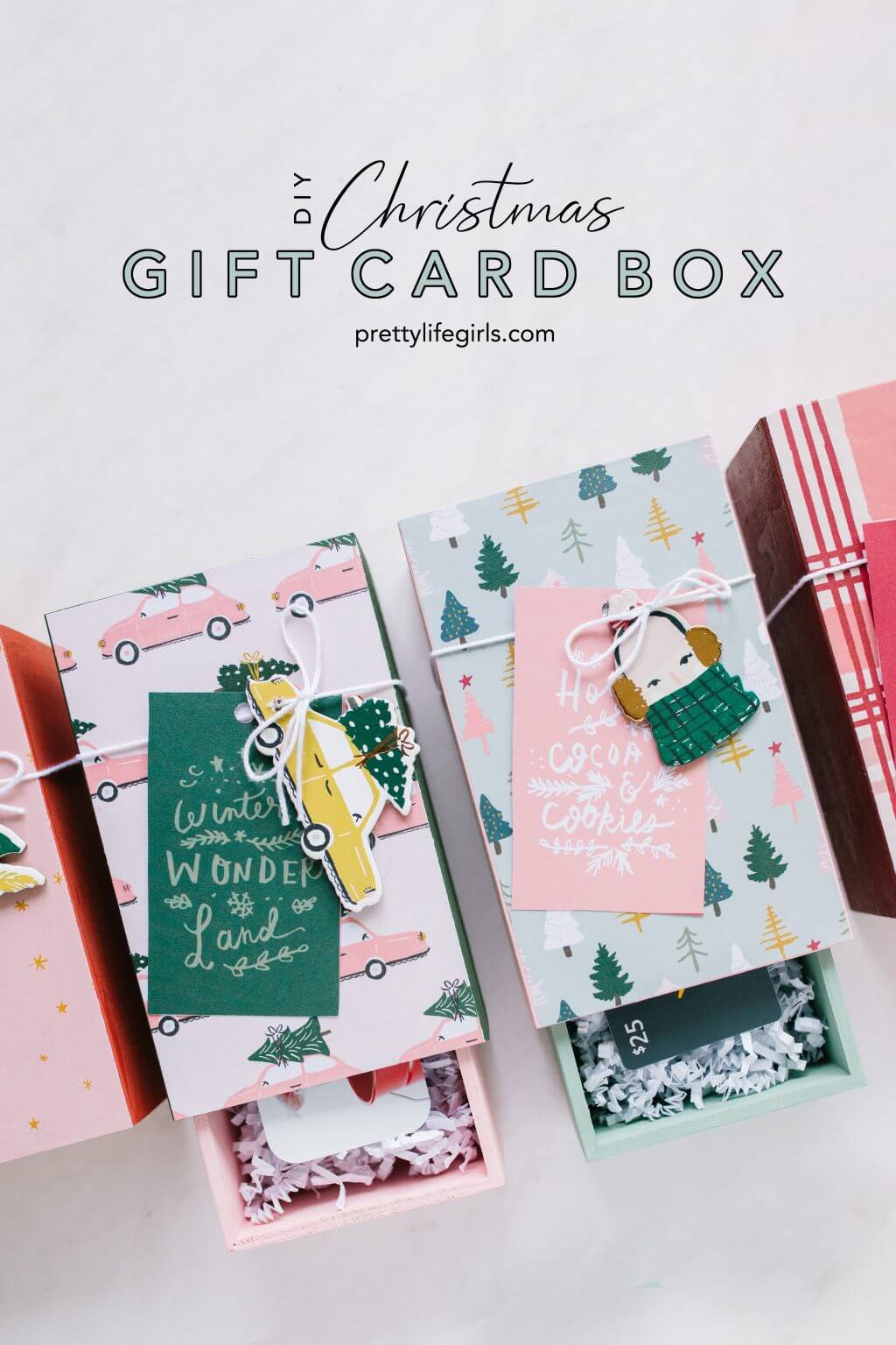 Charming Homemade Christmas Card Boxes