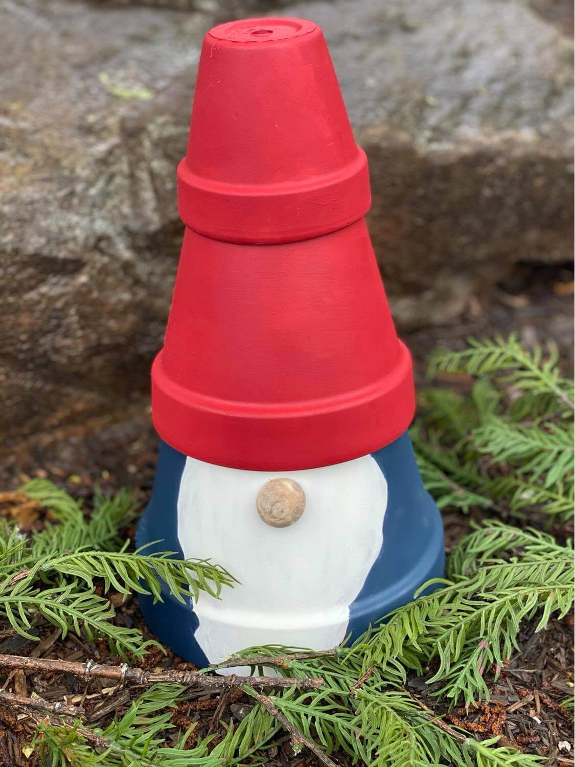 DIY Clay Pot Garden Gnome