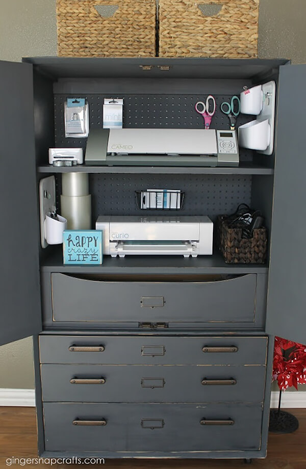 Exciting DIY Craft Cabinet Makeover