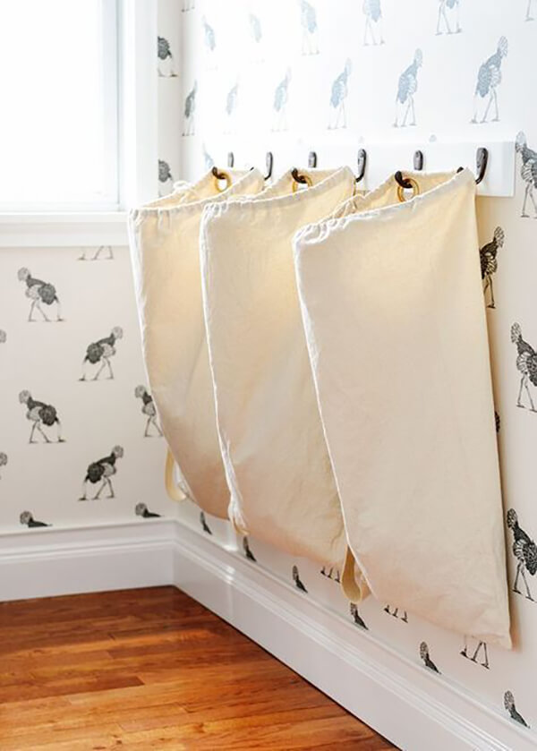 Canvas Bag Laundry Sorting System